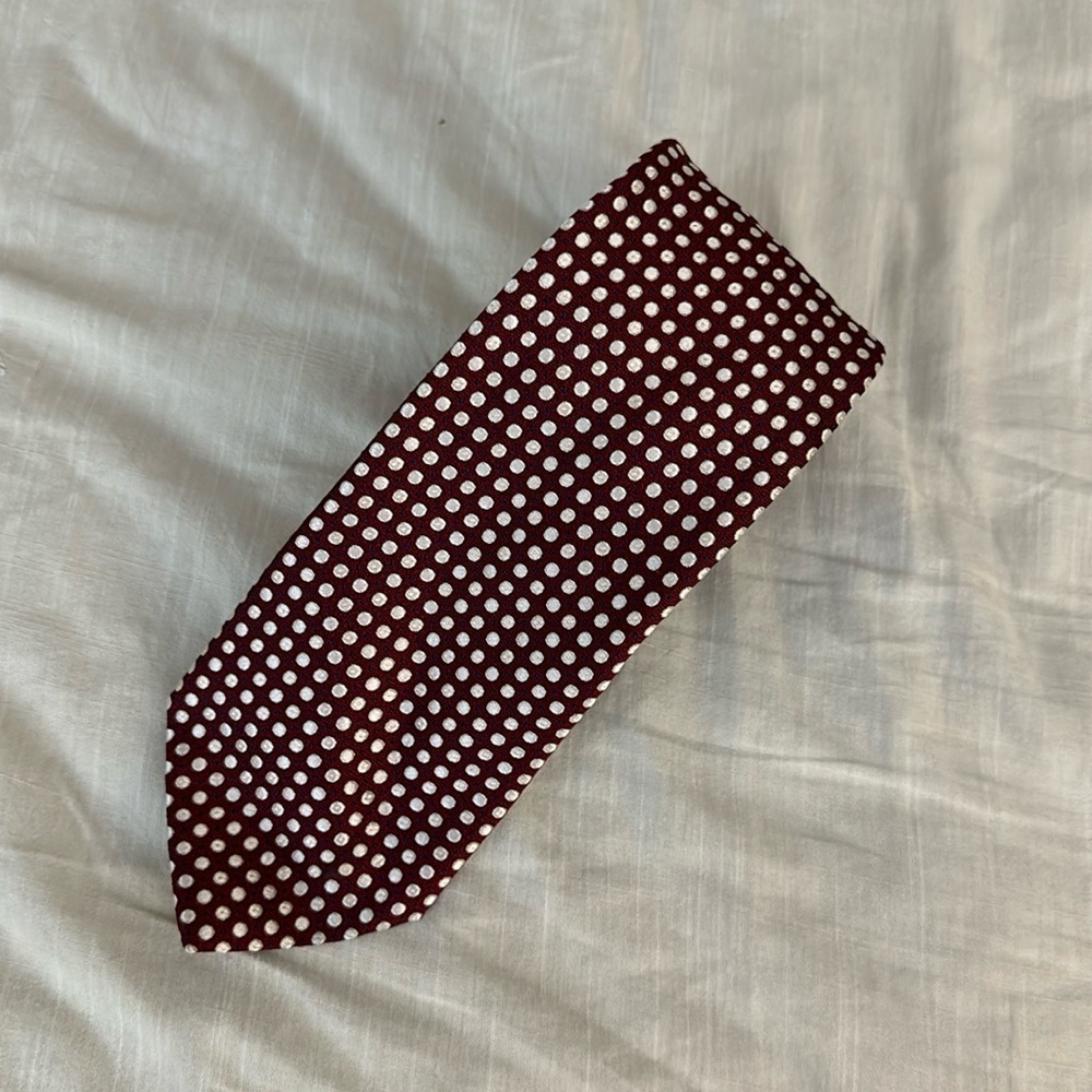 Ermengildo Zegna Dot Silk Tie